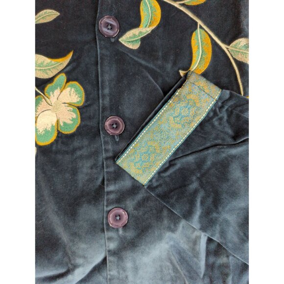 Jessica Holbrook QVC Small Easycare Embroidered Floral Jacket New - Picture 9 of 11